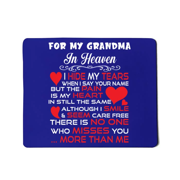 Proud My Grandma In Heaven Happy Mother Day Proud Memorial Gift Mousepad