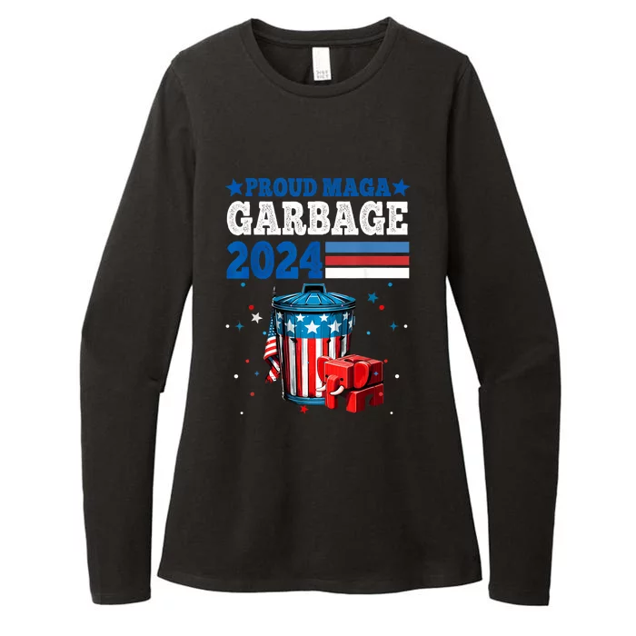 Proud Maga Garbage Trump Supporter Womens CVC Long Sleeve Shirt