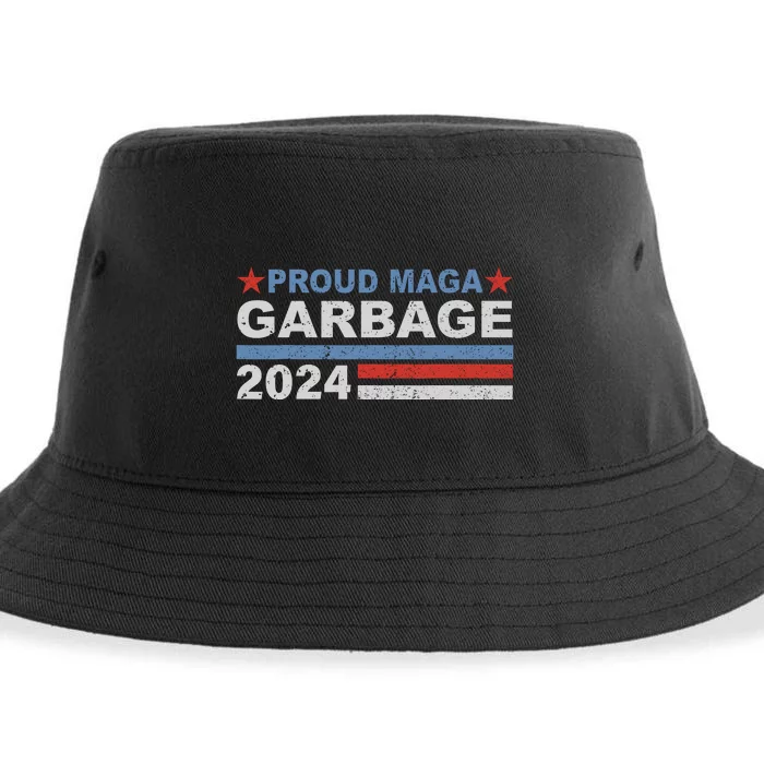 Proud Maga Garbage Trump Sustainable Bucket Hat