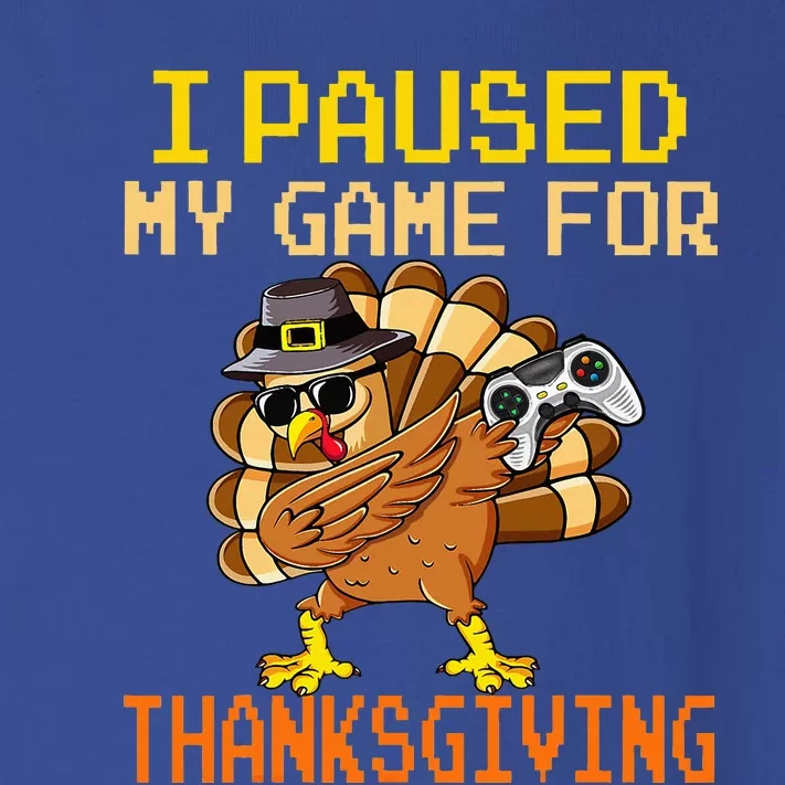 Paused My Game Thankful Video Gamer Thanksgiving Toddler Long Sleeve Shirt