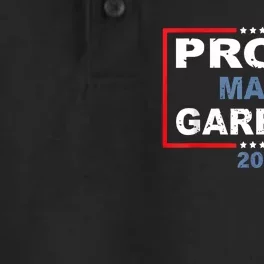 Proud Maga Garbage Trump Supporter Dry Zone Grid Performance Polo