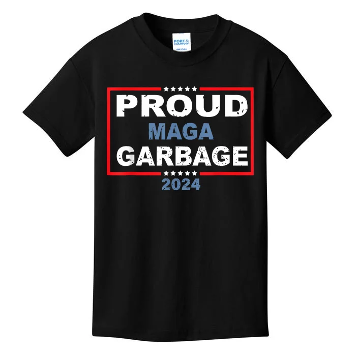 Proud Maga Garbage Trump Supporter Kids T-Shirt