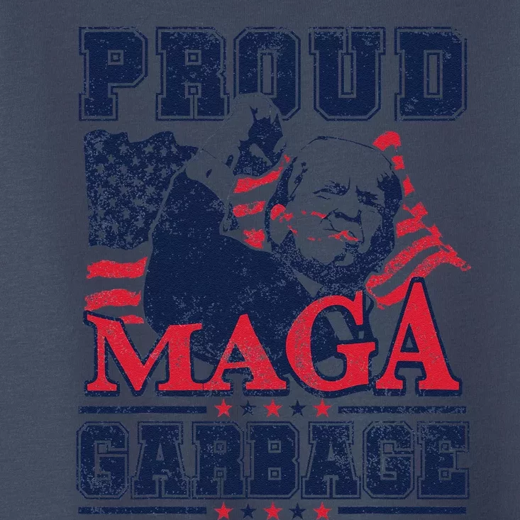 Proud Maga Garbage Vote Trump 2024 Trump Supporter Garbage Toddler T-Shirt