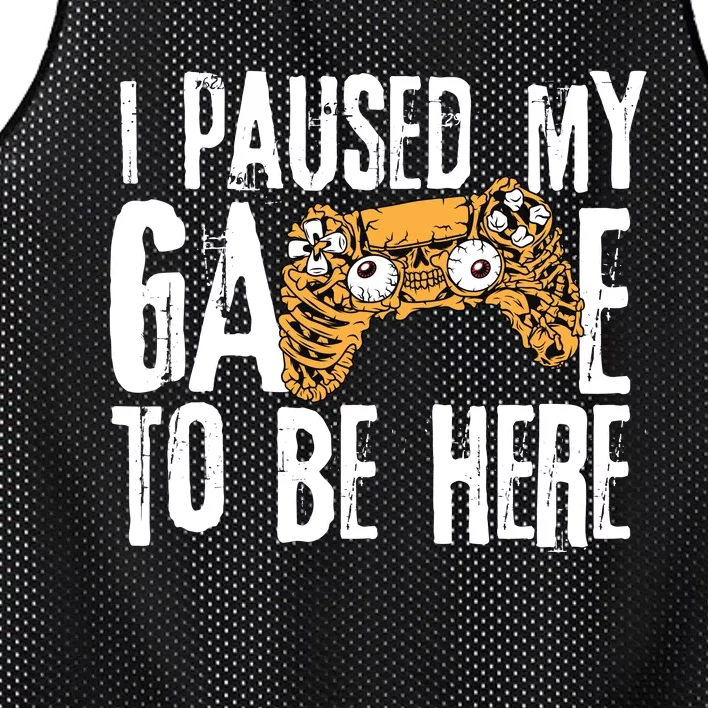 Paused My Game To Be Here Mesh Reversible Basketball Jersey Tank