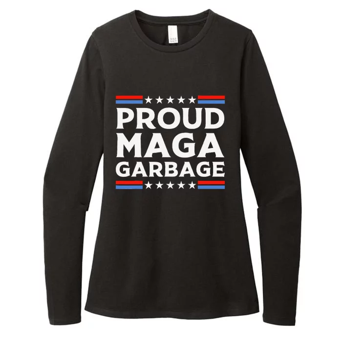 Proud Maga Garbage Trump Supporter Funny Womens CVC Long Sleeve Shirt