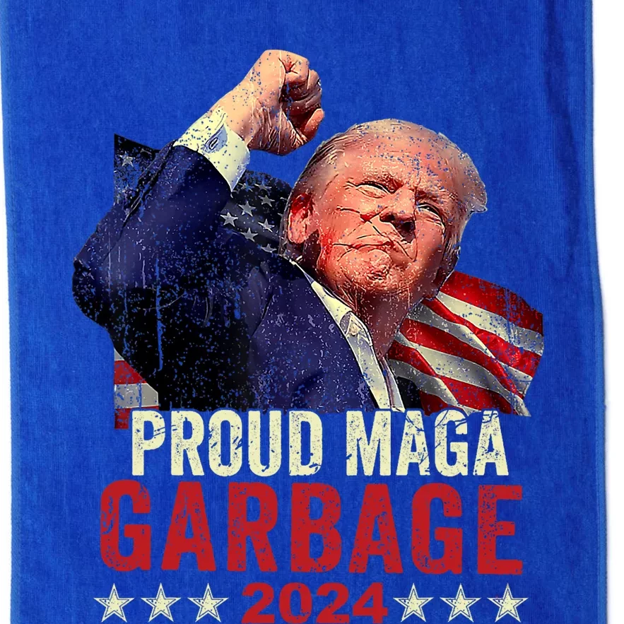 Proud Maga Garbage Trump Supporter Platinum Collection Golf Towel