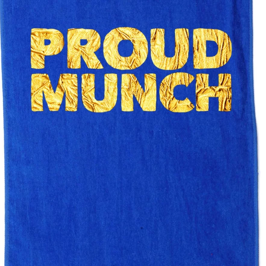 Proud Munch Gold Drill Rap Rapper Hiphop Gang Trap New York Gift Platinum Collection Golf Towel