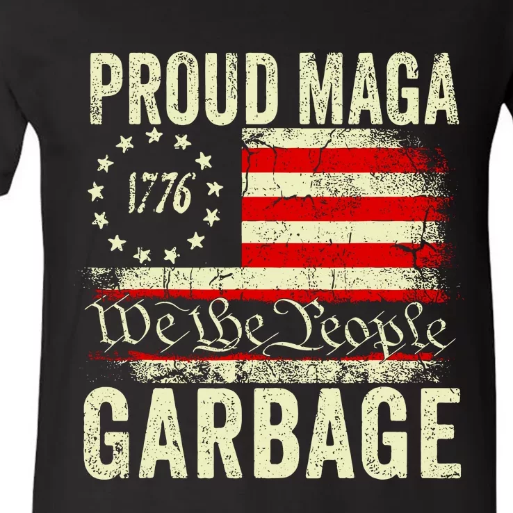 Proud Maga Garbage V-Neck T-Shirt