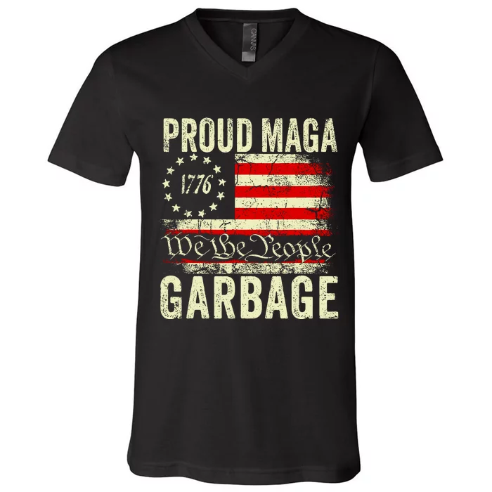 Proud Maga Garbage V-Neck T-Shirt