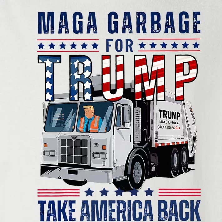 Proud Maga Garbage Trump Supporter Trump Garbage Truck Toddler Long Sleeve Shirt