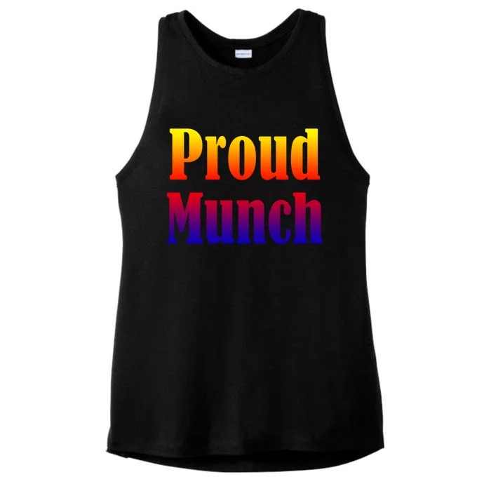 Proud Munch Gift Gift Ladies Tri-Blend Wicking Tank