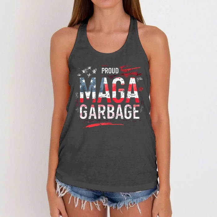 Proud Maga Garbage Women's Knotted Racerback Tank