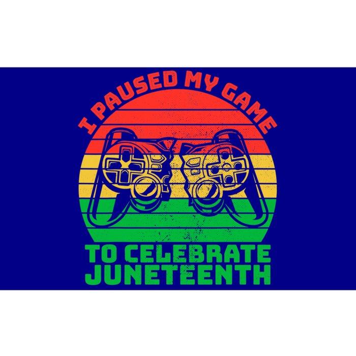 Paused My Game To Celebrate Juneteenth Video Gamer Gift Bumper Sticker