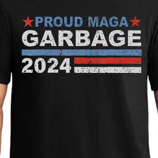 Proud Maga Garbage Trump Supporter 2024 Pajama Set