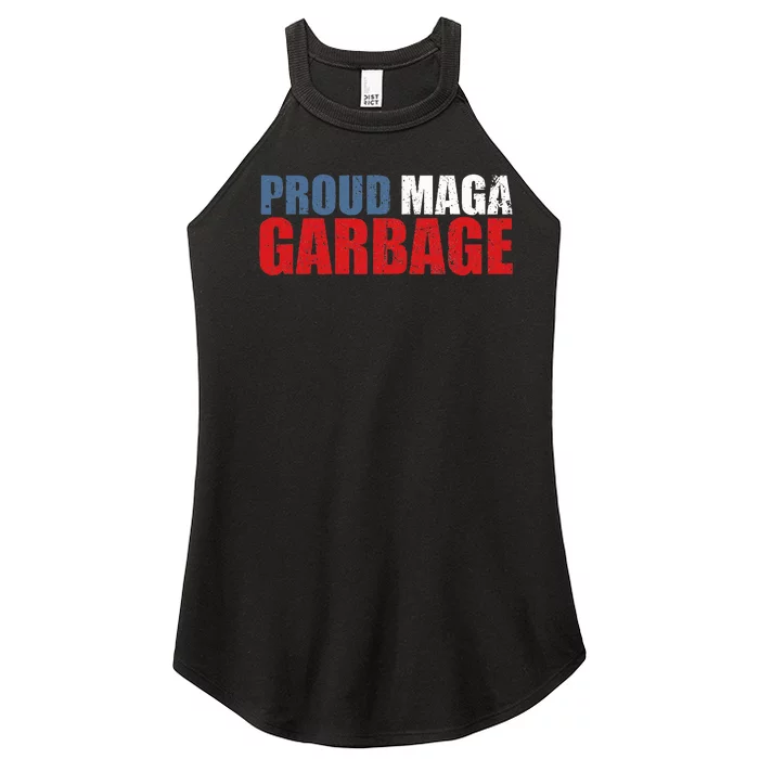 Proud Maga Garbage Trump Supporter 2024 America Women’s Perfect Tri Rocker Tank