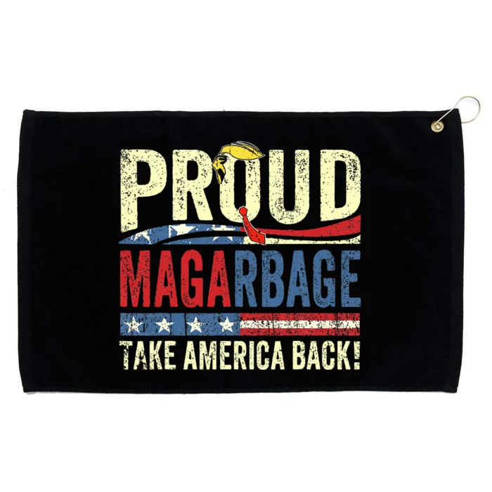 Proud Maga Garbage Trump Supporters Grommeted Golf Towel