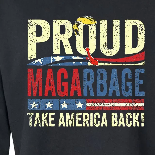 Proud Maga Garbage Trump Supporters Cropped Pullover Crew