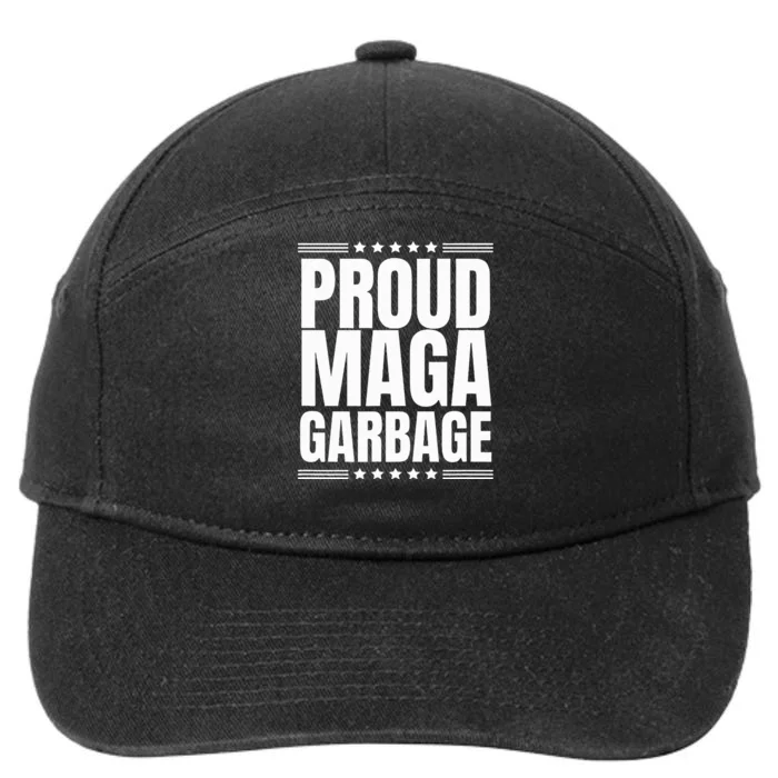 Proud Maga Garbage Trump Supporter 7-Panel Snapback Hat