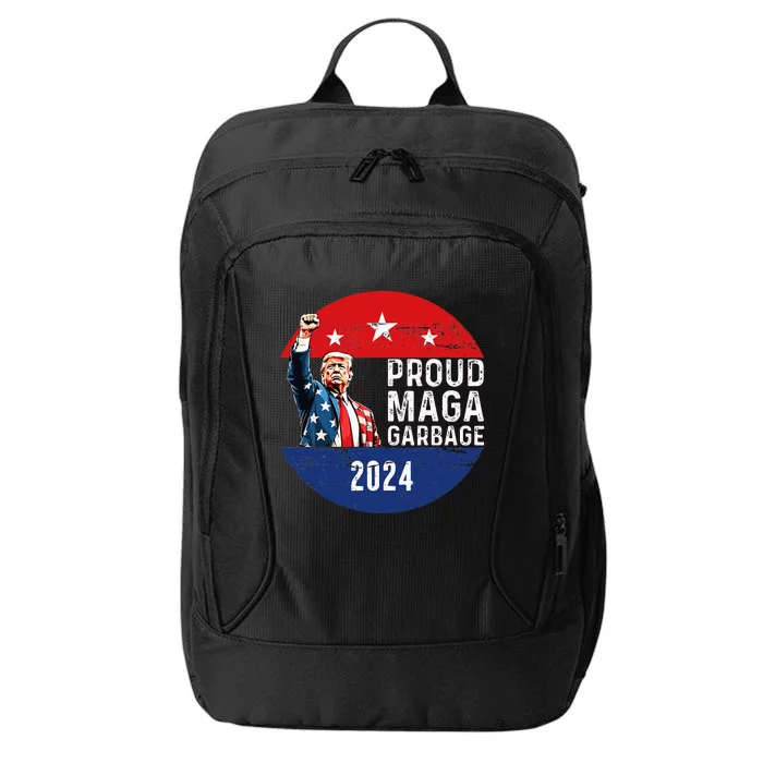 Proud Maga Garbage Trump Supporter 2024 Rally Wear City Backpack