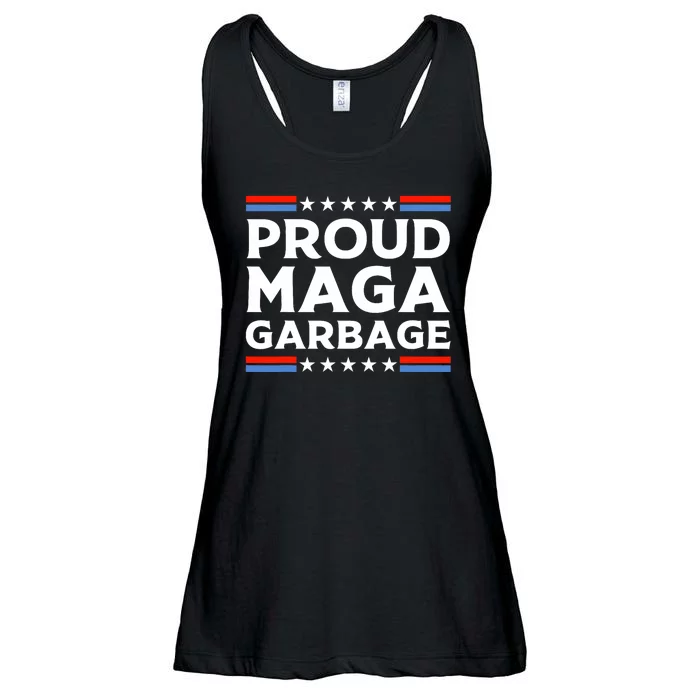 Proud Maga Garbage Trump Supporter Ladies Essential Flowy Tank