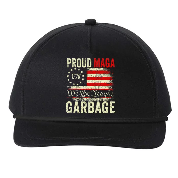 Proud Maga Garbage Make American Garbage Great Again Snapback Five-Panel Rope Hat