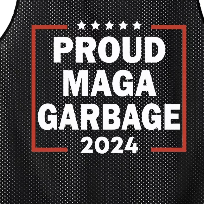 Proud Maga Garbage Trump Supporter Mesh Reversible Basketball Jersey Tank