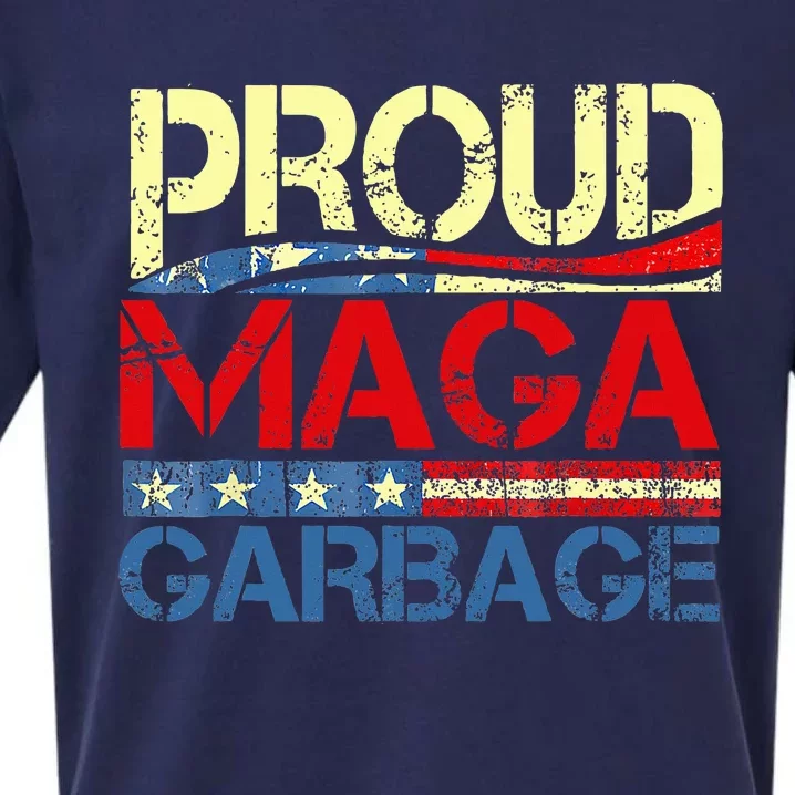 Proud Maga Garbage Trump Supporter Sueded Cloud Jersey T-Shirt