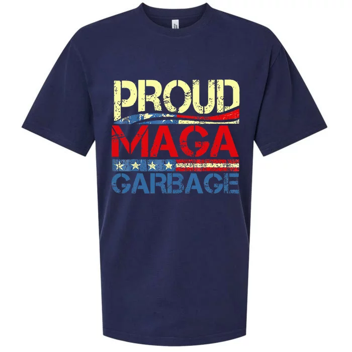 Proud Maga Garbage Trump Supporter Sueded Cloud Jersey T-Shirt