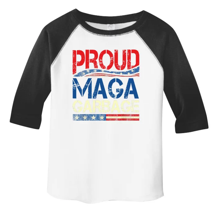 Proud Maga Garbage Trump Supporter Toddler Fine Jersey T-Shirt