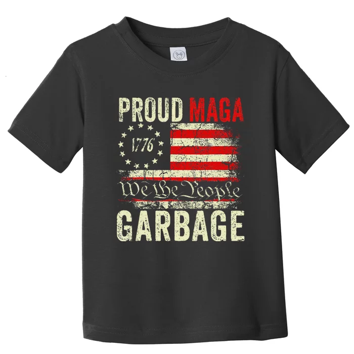 Proud Maga Garbage Make American Garbage Great Again Gift Toddler T-Shirt