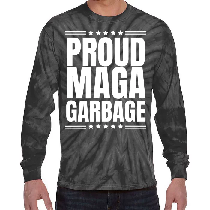 Proud Maga Garbage Tie-Dye Long Sleeve Shirt