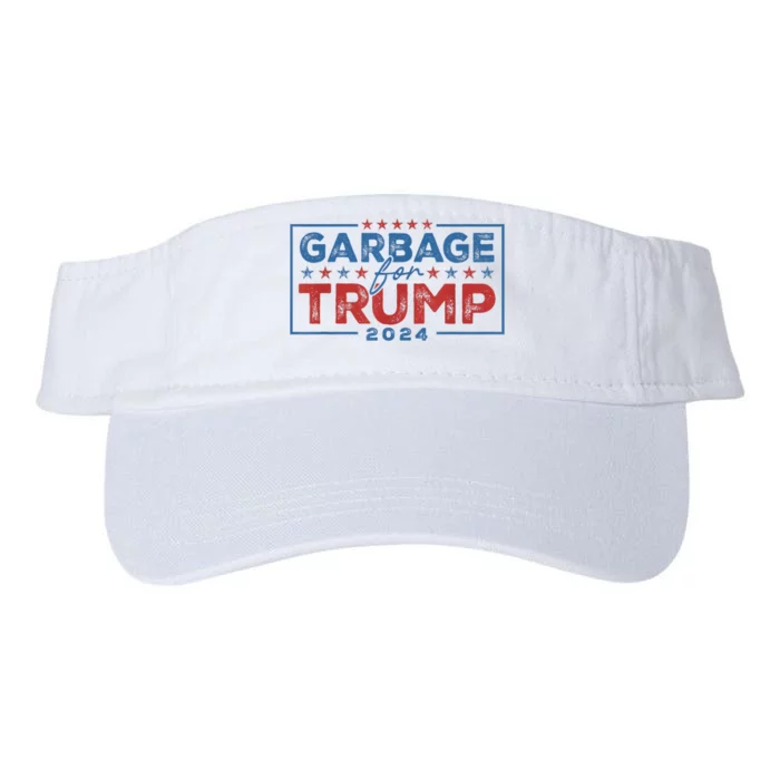 Proud Maga Garbage For Trump Supporter Valucap Bio-Washed Visor