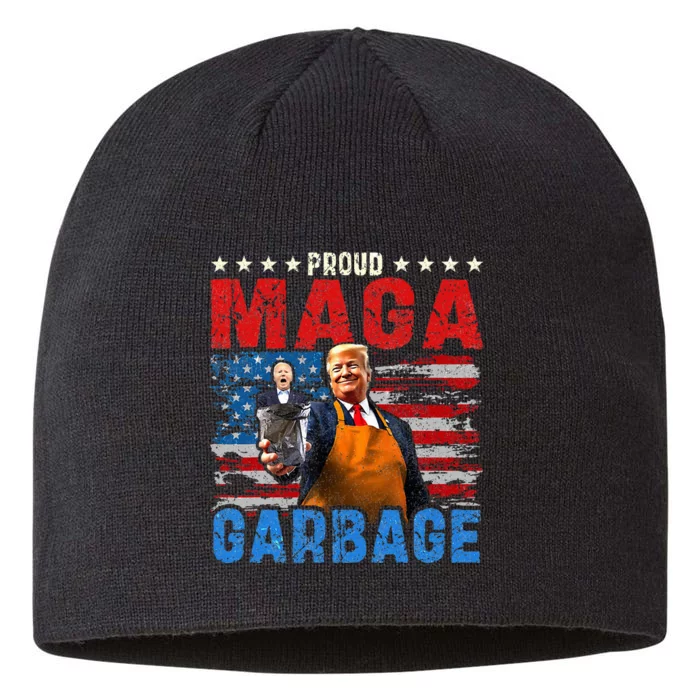 Proud Maga Garbage Trump Vance 2024 Supporter 8 1/2in Sustainable Knit Beanie