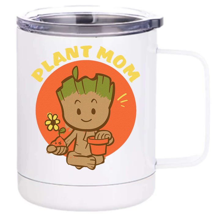 Plant Mom Gardening Birthday Mother’S Day Front & Back 12oz Stainless Steel Tumbler Cup