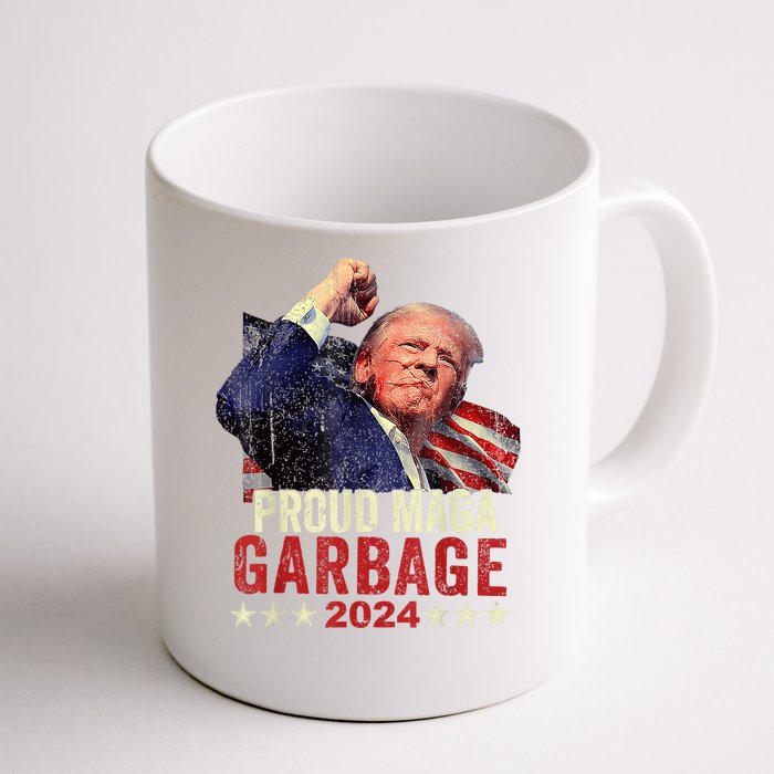 Proud Maga Garbage Trump Supporter Front & Back Coffee Mug