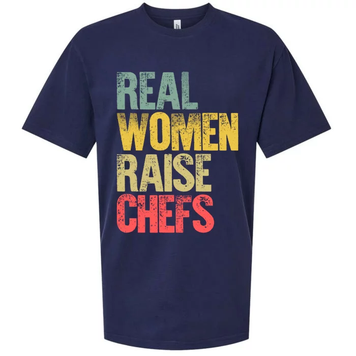 Proud Mom Gift Real Raise Chefs Gift Sueded Cloud Jersey T-Shirt