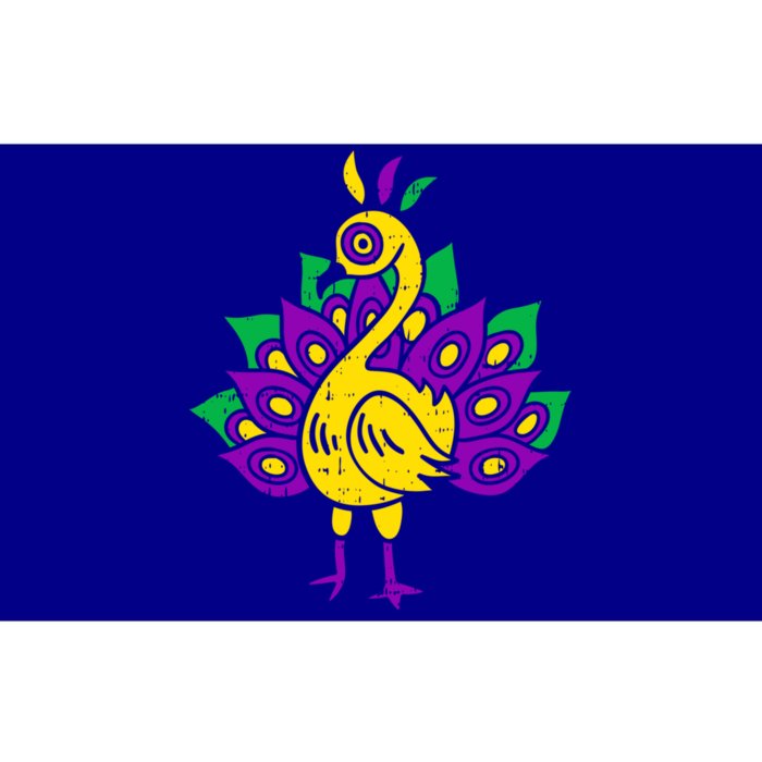 Peacock Mardi Gras Cute Carnival Parade Masquerade Party Gift Bumper Sticker