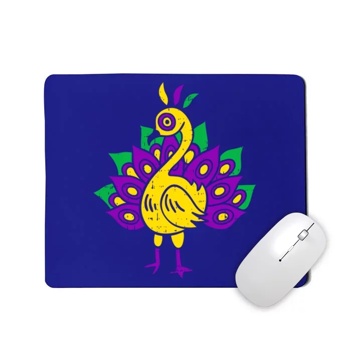 Peacock Mardi Gras Cute Carnival Parade Masquerade Party Gift Mousepad