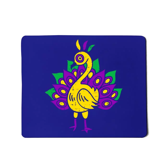 Peacock Mardi Gras Cute Carnival Parade Masquerade Party Gift Mousepad