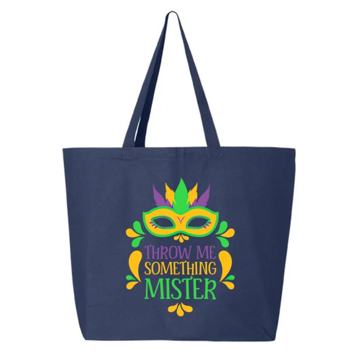 Parade Mardi Gras Carnival Mask Throw Me Something Mister Gift 25L Jumbo Tote