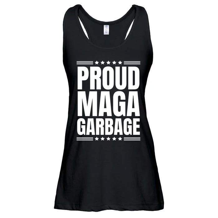 Proud Maga Garbage Trump Supporter Ladies Essential Flowy Tank