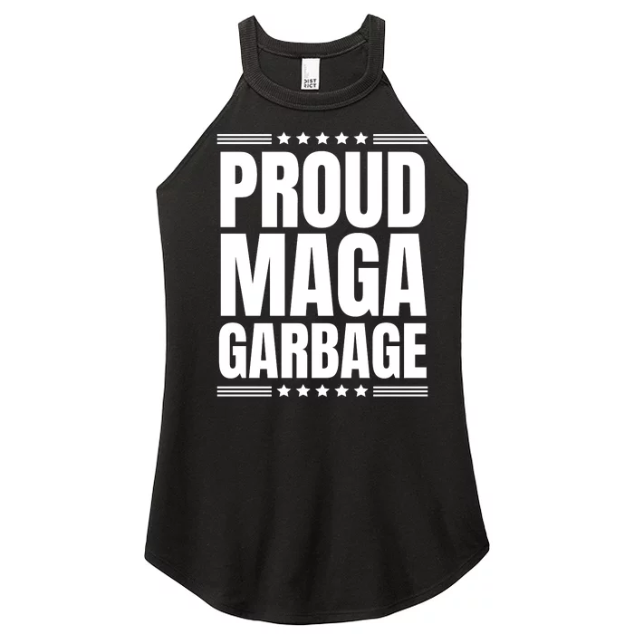 Proud Maga Garbage Trump Supporter Women’s Perfect Tri Rocker Tank