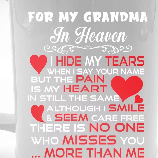 Proud My Grandma In Heaven Happy Mother Day Proud Memorial Gift Front & Back Beer Stein