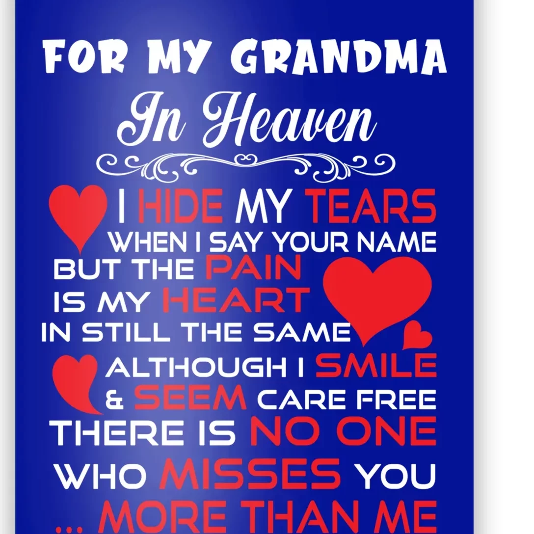 Proud My Grandma In Heaven Happy Mother Day Proud Memorial Gift Poster