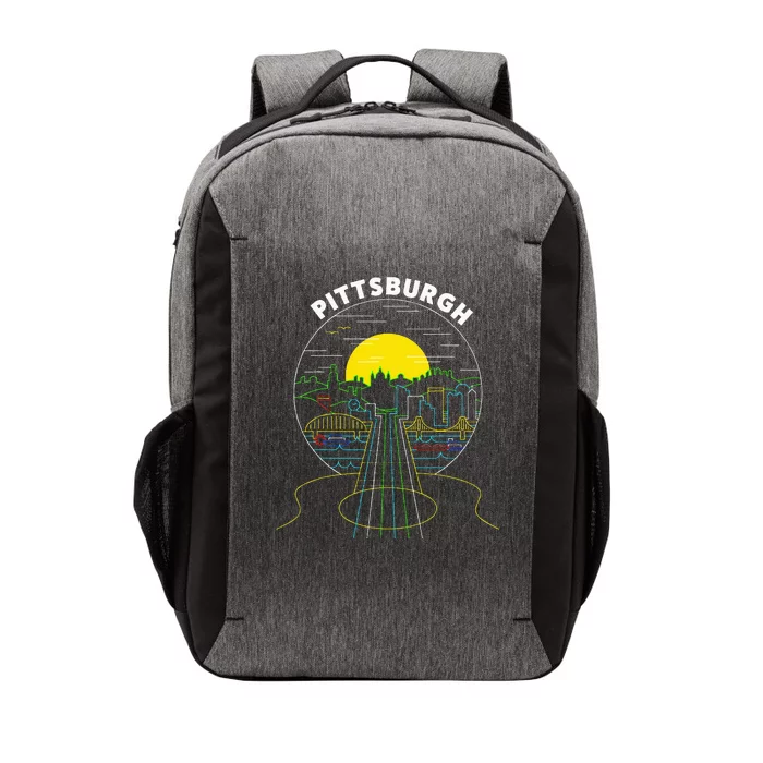 Pittsburgh Music Guitar 412 Pittsburgh Bridges Vector Backpack