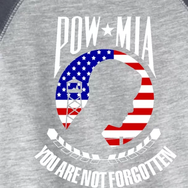 Pow Mia Gift American Flag You Are Not Forgotten Gift Toddler Fine Jersey T-Shirt