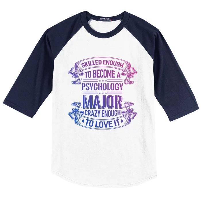 Psychology Major Gift Psychologist Gift Baseball Sleeve Shirt