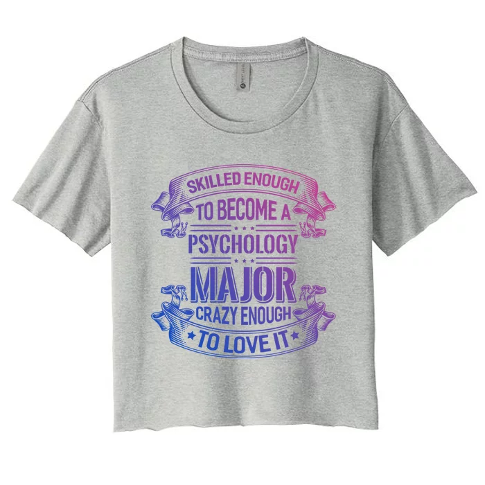 Psychology Major Gift Psychologist Gift Women's Crop Top Tee