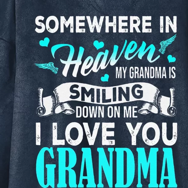 Proud My Grandma In Heaven Happy Mother Day Proud Of Grandma Hooded Wearable Blanket