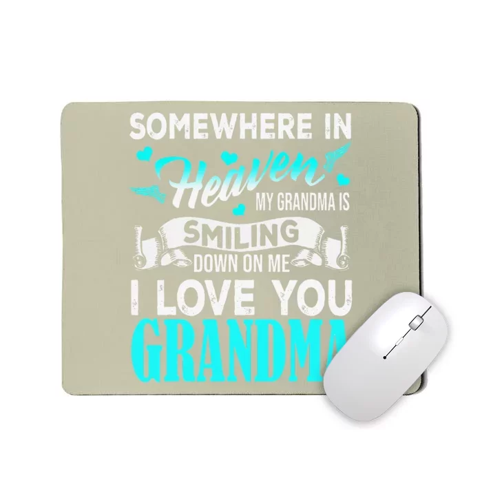 Proud My Grandma In Heaven Happy Mother Day Proud Of Grandma Mousepad